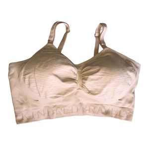 Kindred Bravely Sublime Hands-Free Pumping & Nursing Bra Tan Size Large